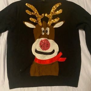 christmas black sweater